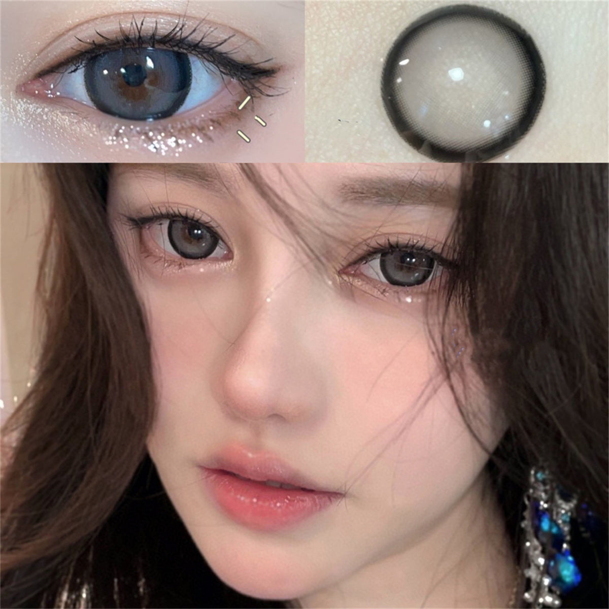 Morningcon Dance Lime Colored Contact Lenses For Eyes Half Yearly 2pcs