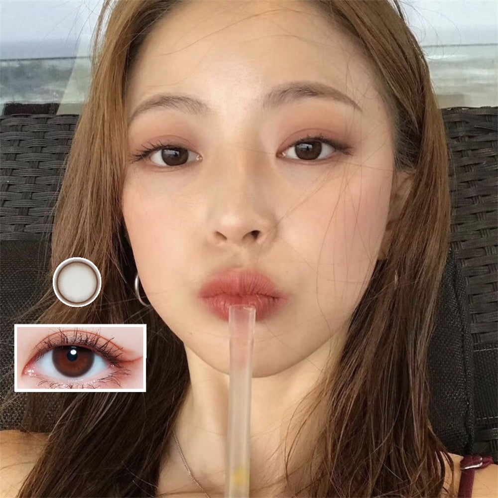 Morningcon Comic Eye Colored Contact Lenses For Eyes Half Yearly 2pcs