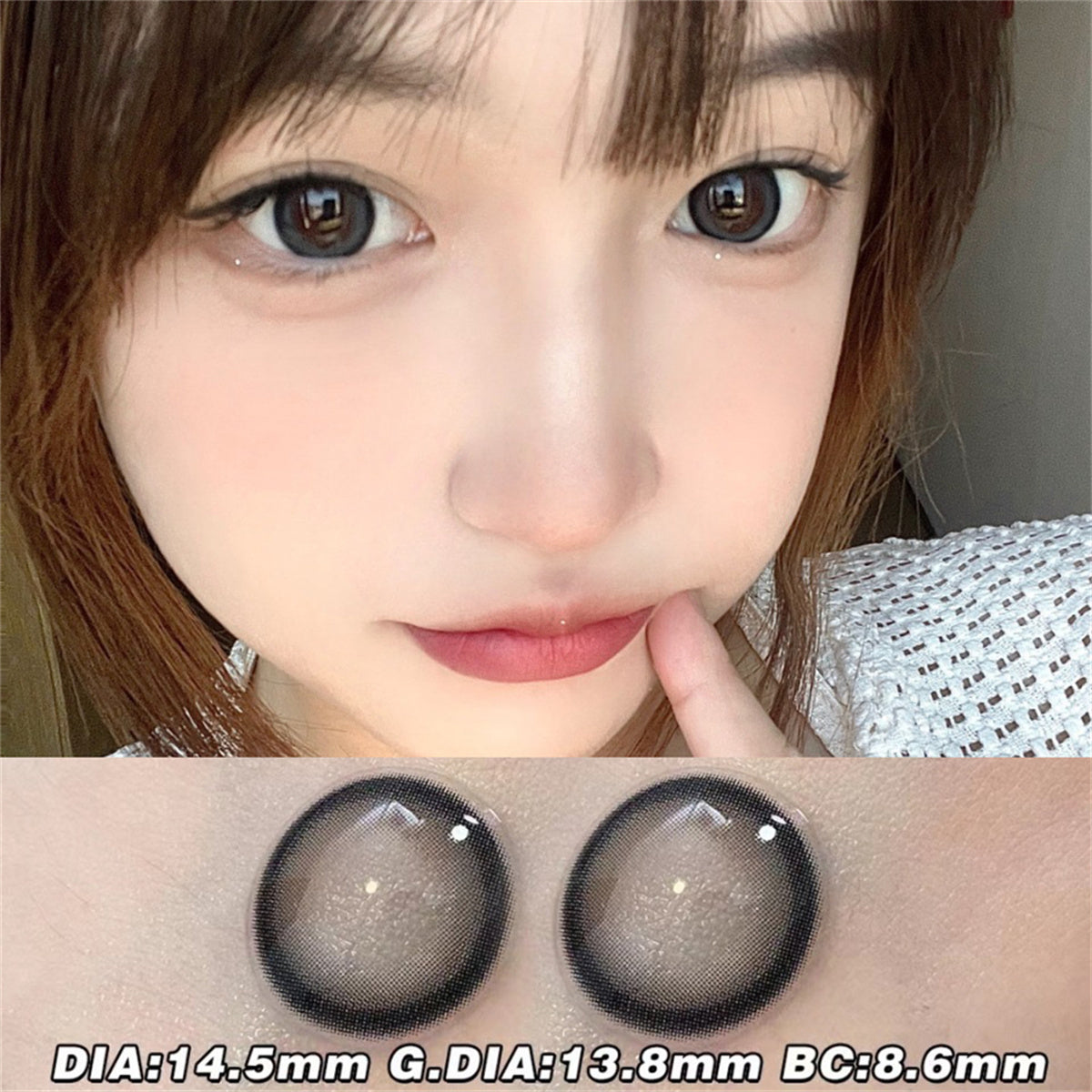 Morningcon Mu Li Colored Contact Lenses For Eyes Half Yearly 2pcs