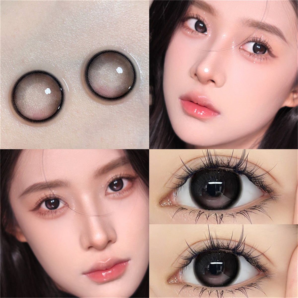Morningcon Little Blush Colored Contact Lenses For Eyes Half Yearly 2pcs