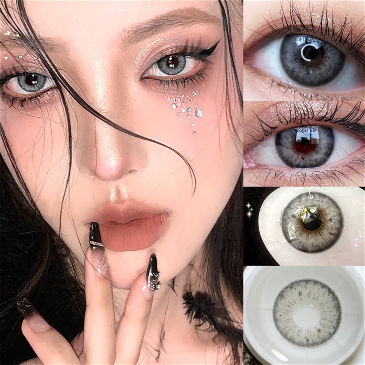 Morningcon Clara Colored Contact Lenses For Eyes Half Yearly 2pcs