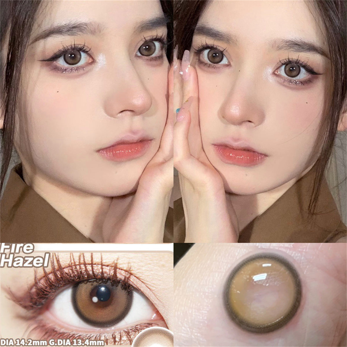 Morningcon Wind and rain Mandola Colored Contact Lenses For Eyes Half Yearly 2pcs