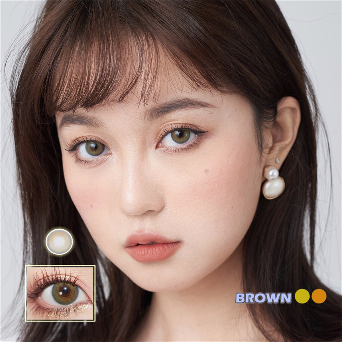 Morningcon Earth Colored Contact Lenses For Eyes Half Yearly 2pcs