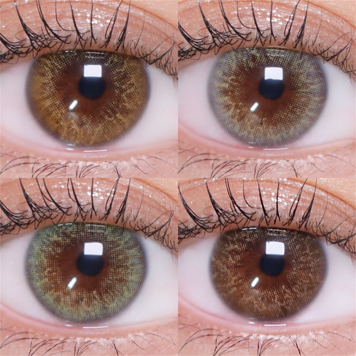 Morningcon Iris Colored Contact Lenses For Eyes Half Yearly 2pcs