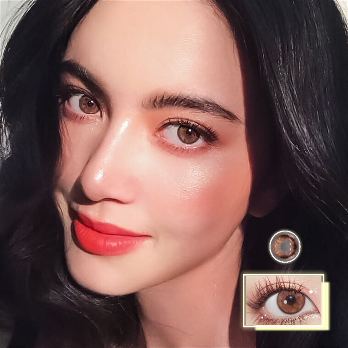 Morningcon Nanako Colored Contact Lenses For Eyes Half Yearly 2pcs