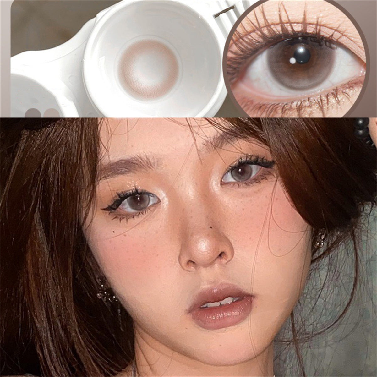 Morningcon Bubbles Colored Contact Lenses For Eyes Half Yearly 2pcs