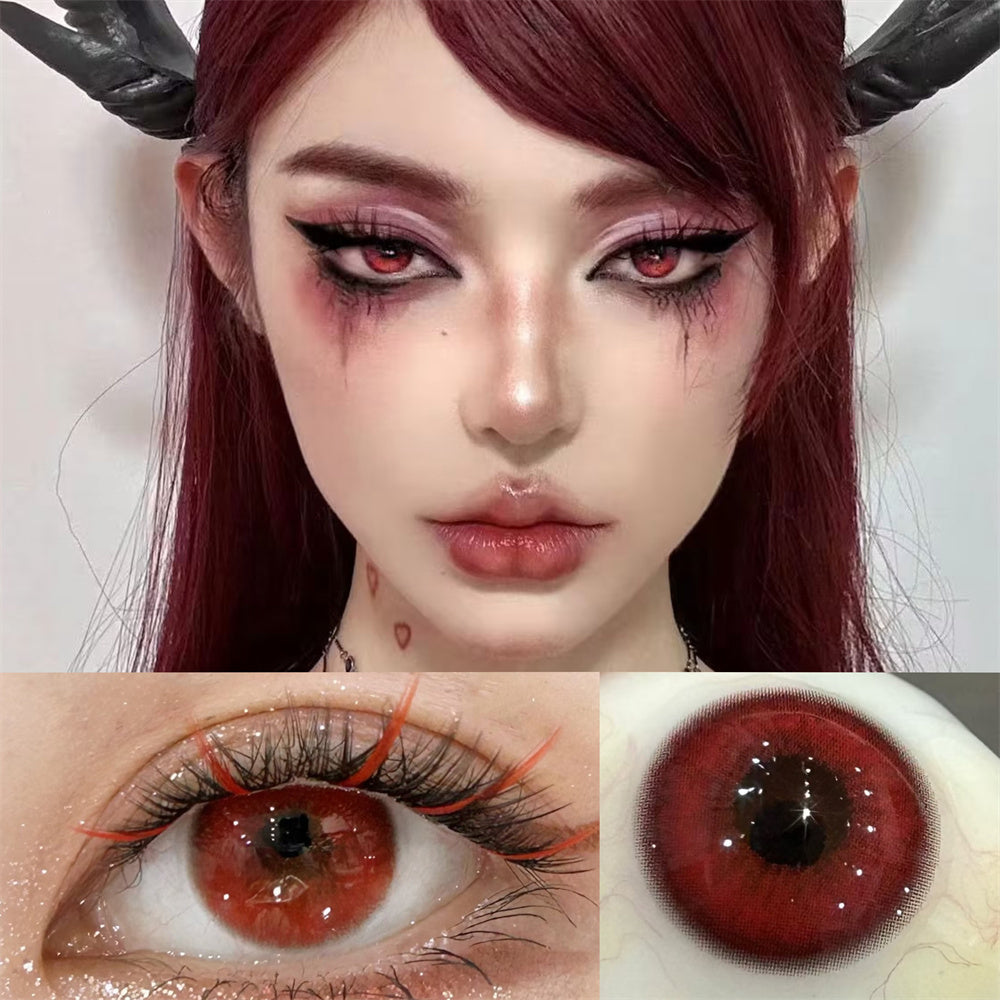 Morningcon Sick Mary Colored Contact Lenses For Eyes Half Yearly 2pcs