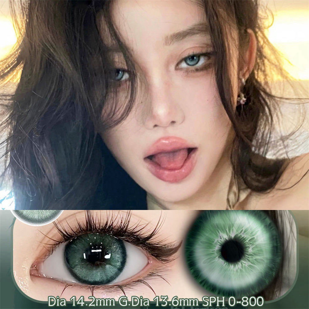 Morningcon Snake Colored Contact Lenses For Eyes Half Yearly 2pcs