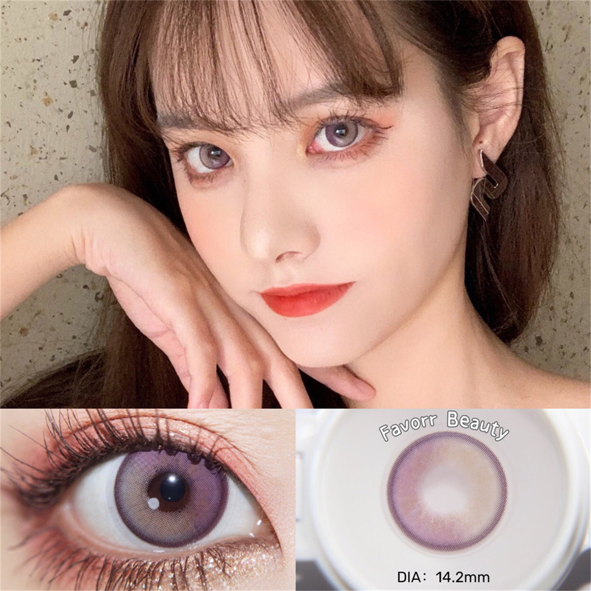 Morningcon Juniperus horizontalis Colored Contact Lenses For Eyes Half Yearly 2pcs