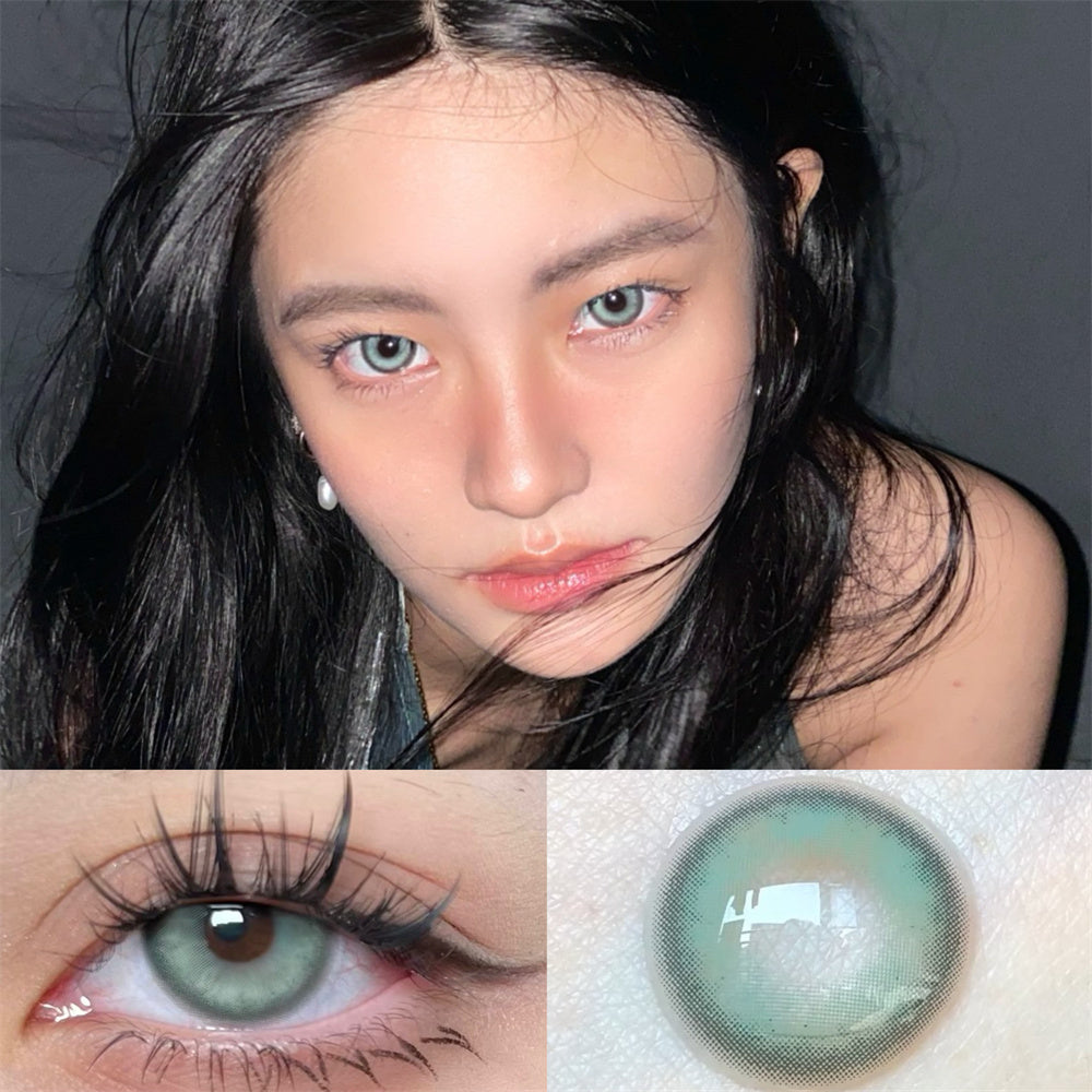 Morningcon Lost Mermaid Blue Colored Contact Lenses For Eyes Half Yearly 2pcs