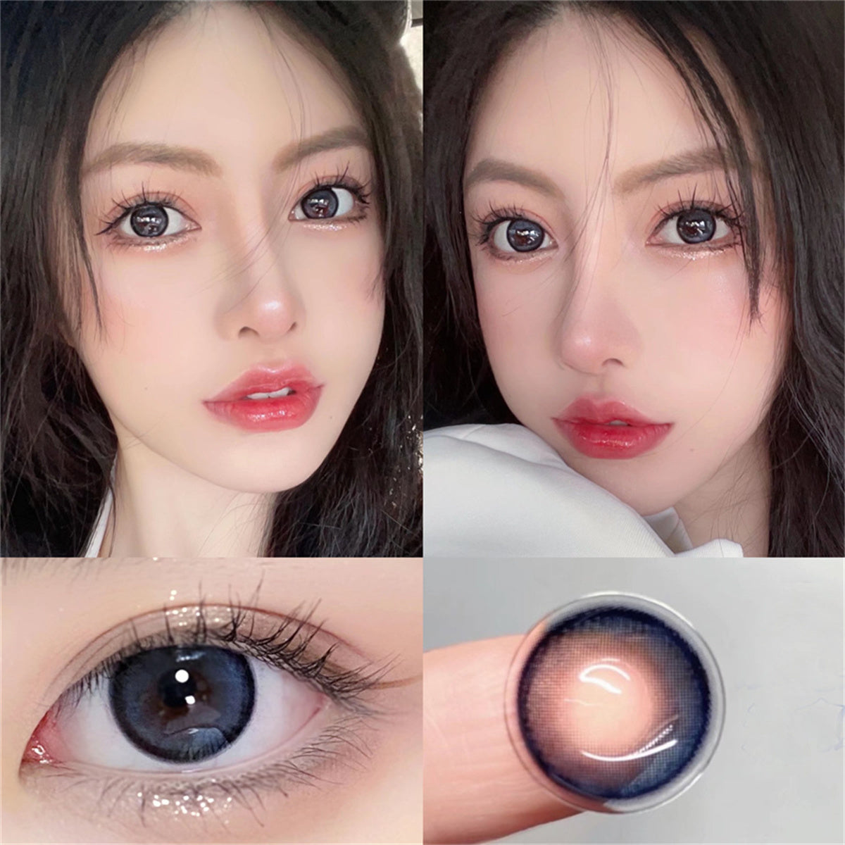 Morningcon Devil Fish Colored Contact Lenses For Eyes Half Yearly 2pcs