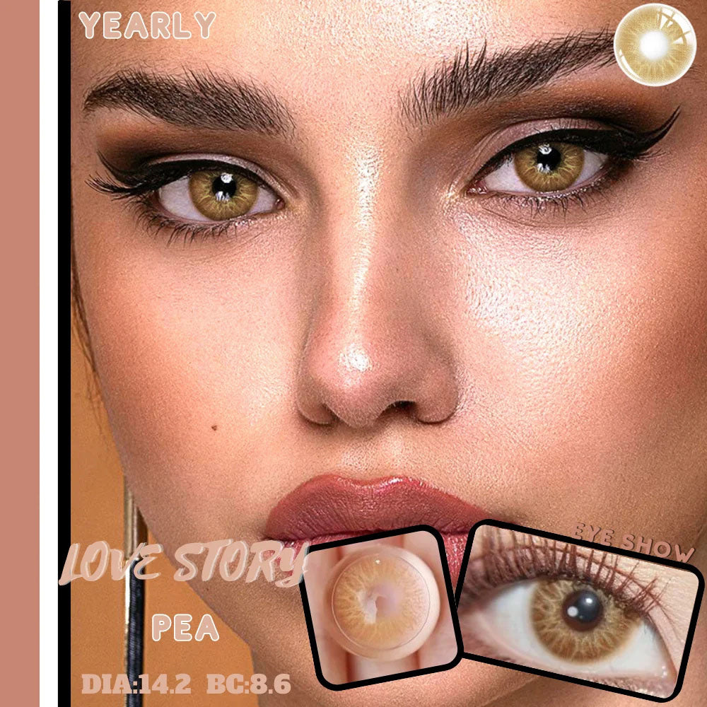 Morningcon Story Colored Contact Lenses For Eyes Half Yearly 2pcs