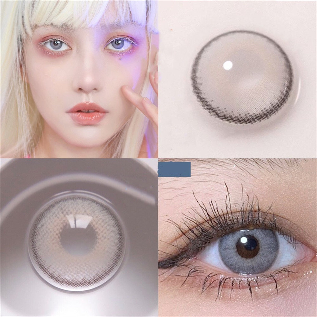 Morningcon Dubai Brown Colored Contact Lenses For Eyes Half Yearly 2pcs