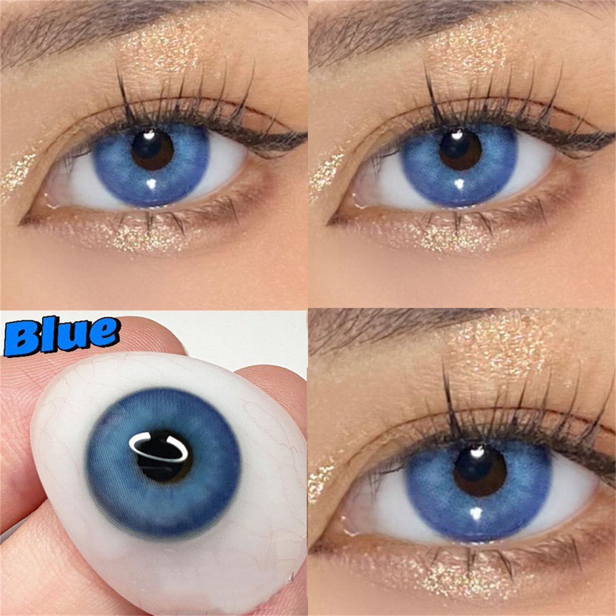 Morningcon Mysterious waters Colored Contact Lenses For Eyes Half Yearly 2pcs