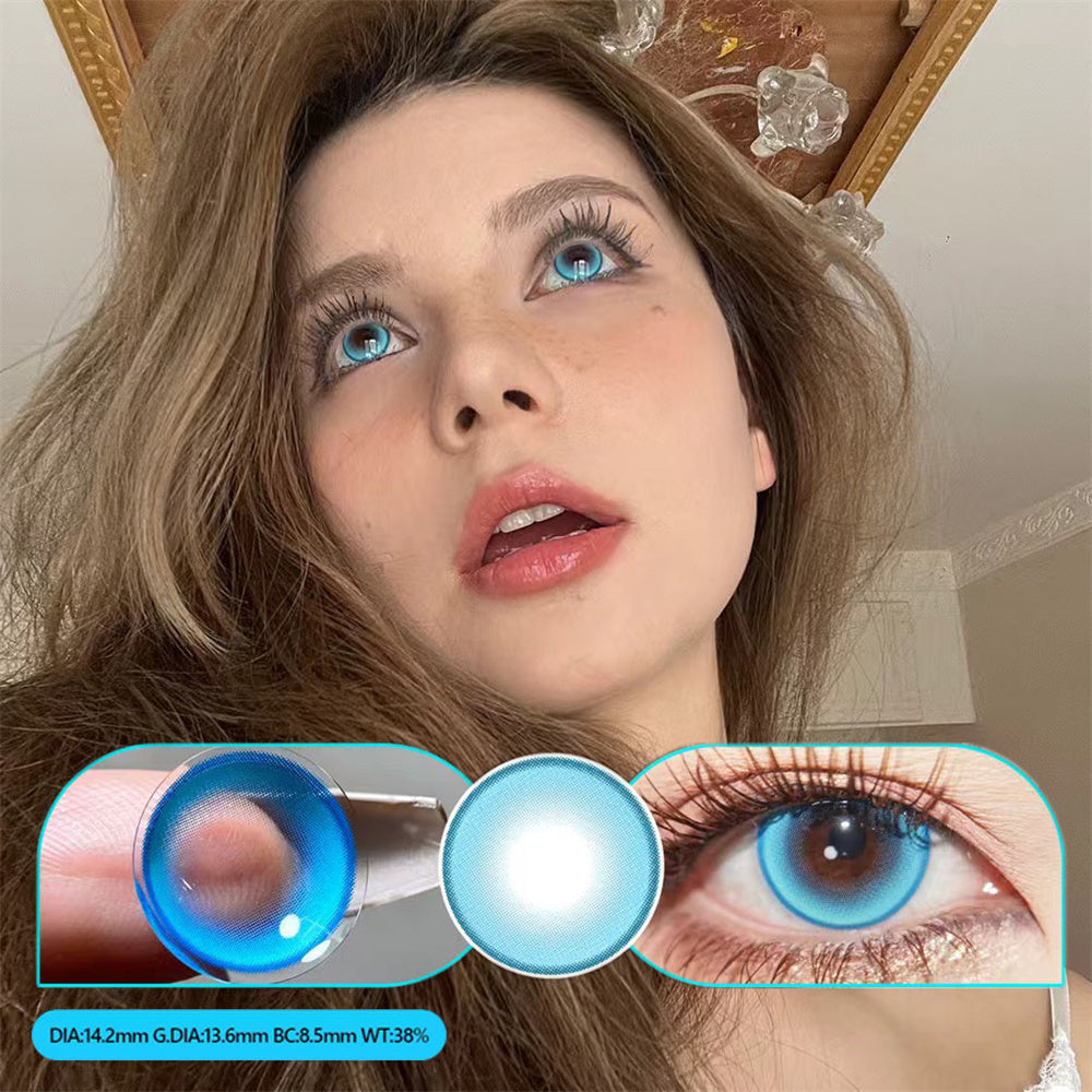 Morningcon Butterfly Colored Contact Lenses For Eyes Daily 2pcs