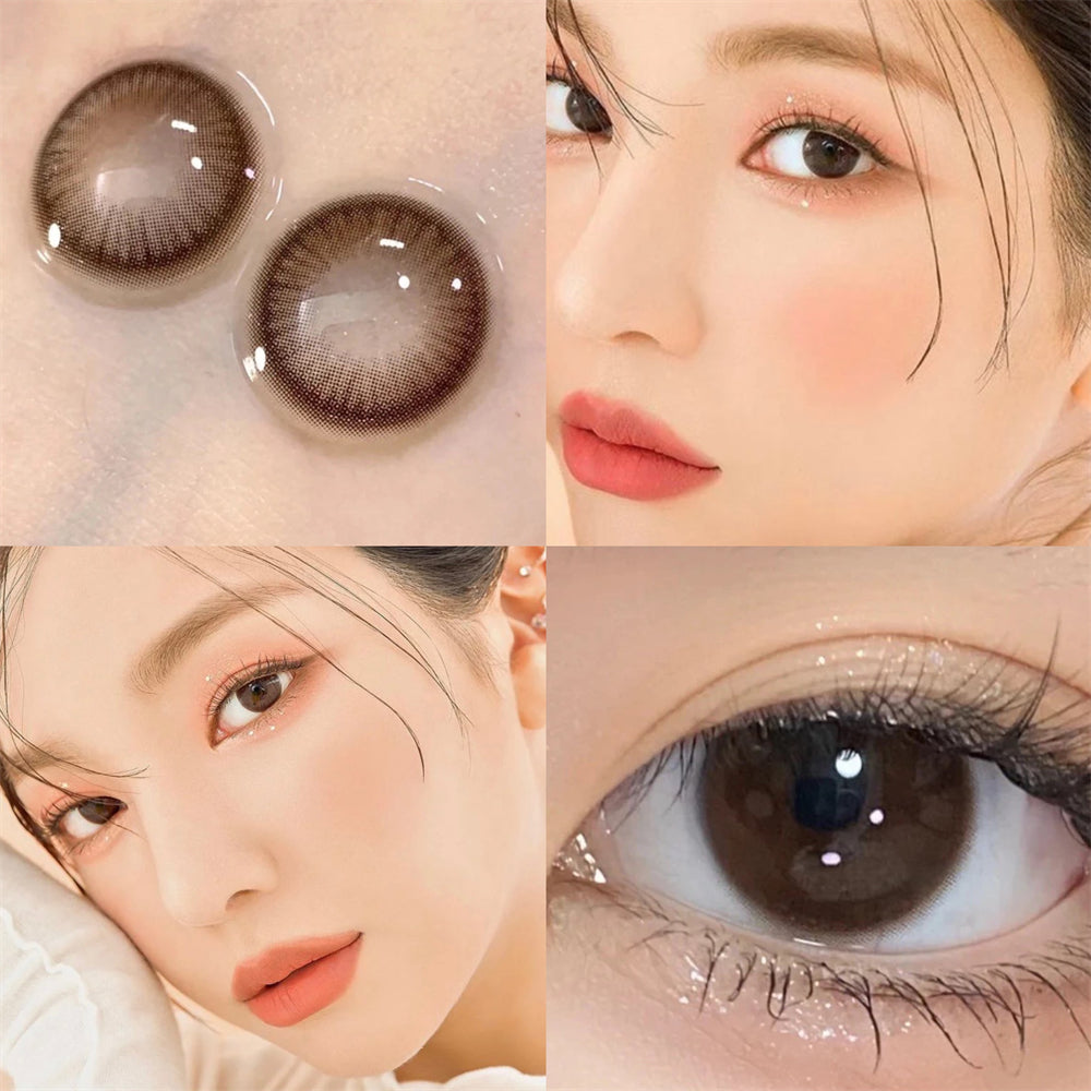 Morningcon Gollum Black Colored Contact Lenses For Eyes Half Yearly 2pcs