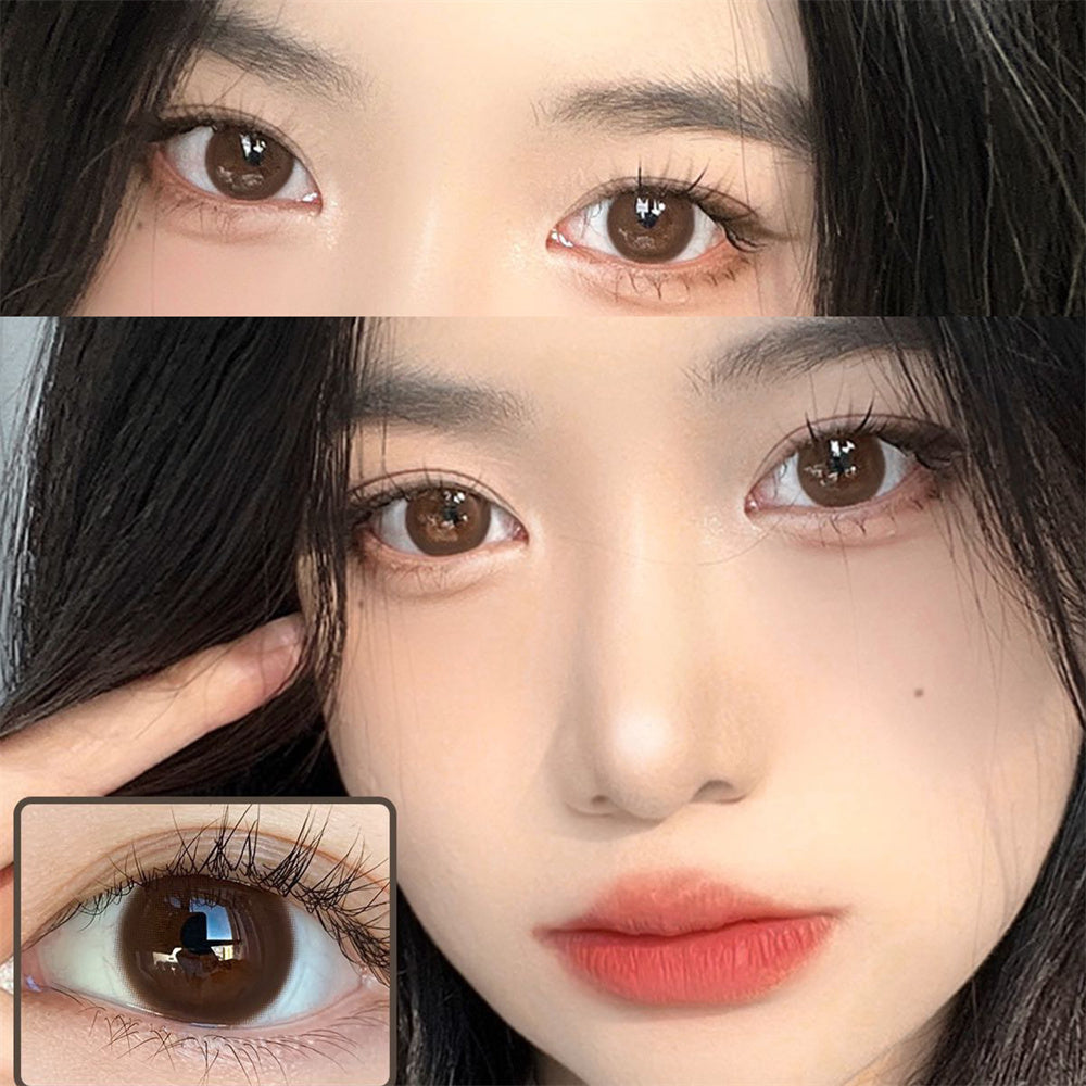 Morningcon Little fragrant wind Colored Contact Lenses For Eyes Half Yearly 2pcs