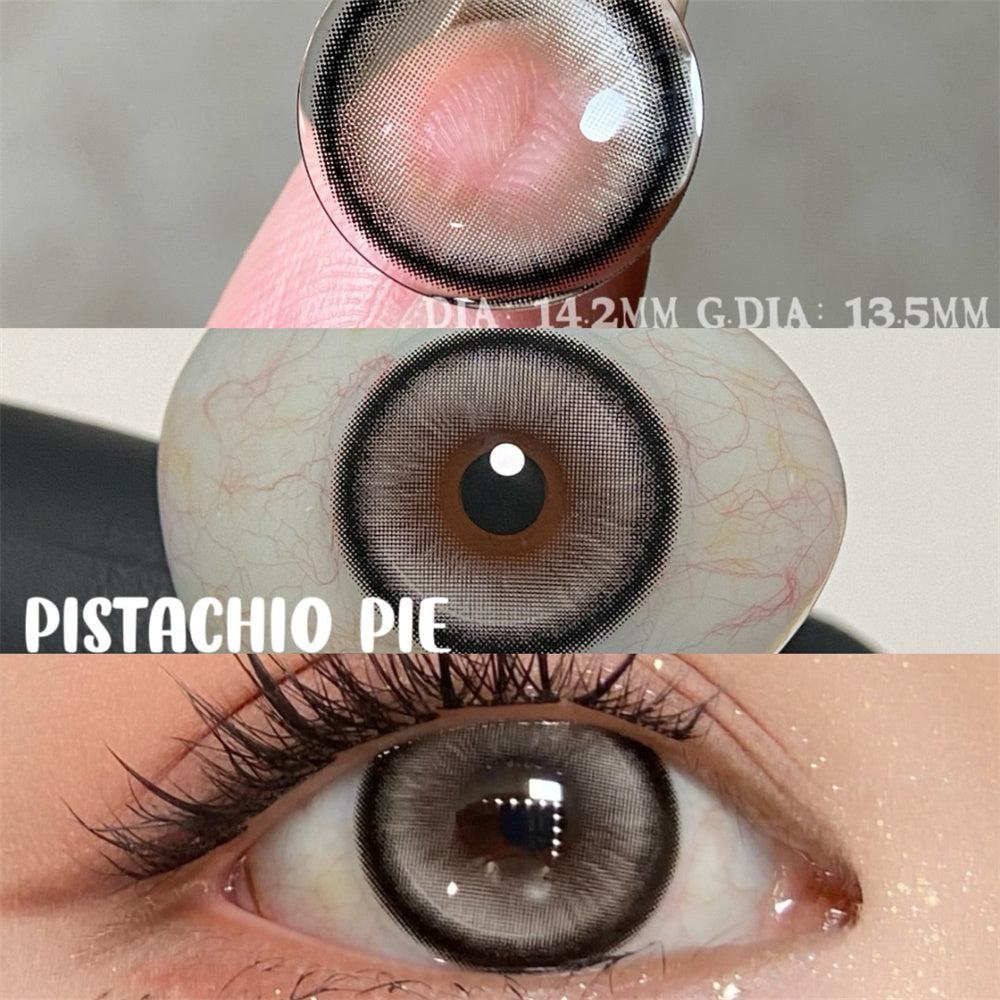 Morningcon Pie Colored Contact Lenses For Eyes Half Yearly 2pcs