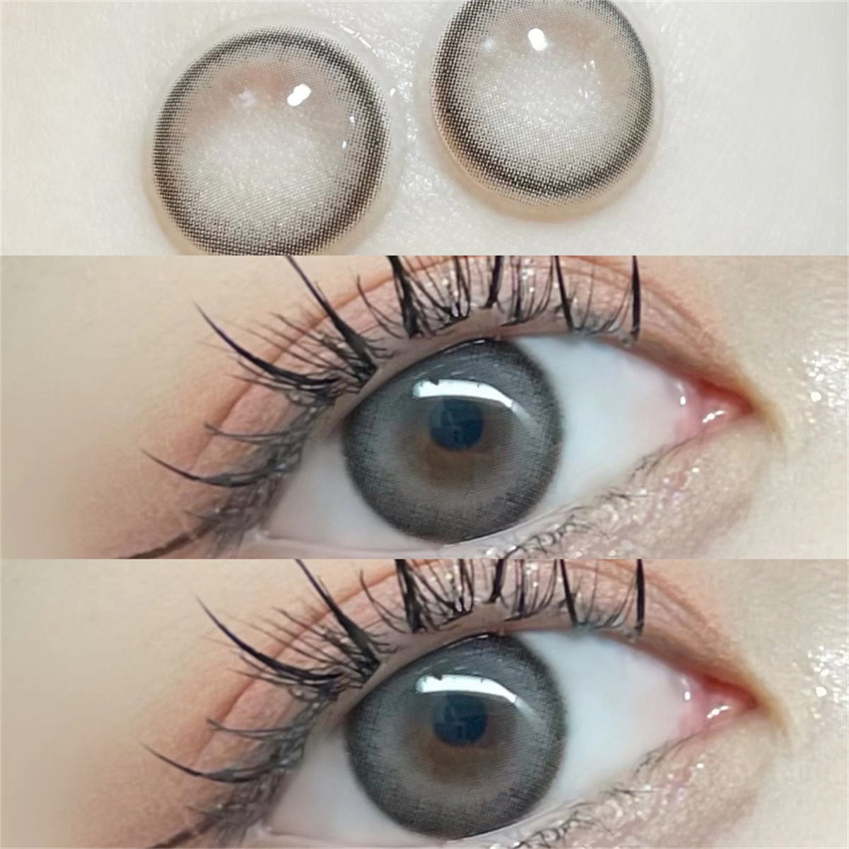 Morningcon Yogurt Putty Colored Contact Lenses For Eyes Half Yearly 2pcs