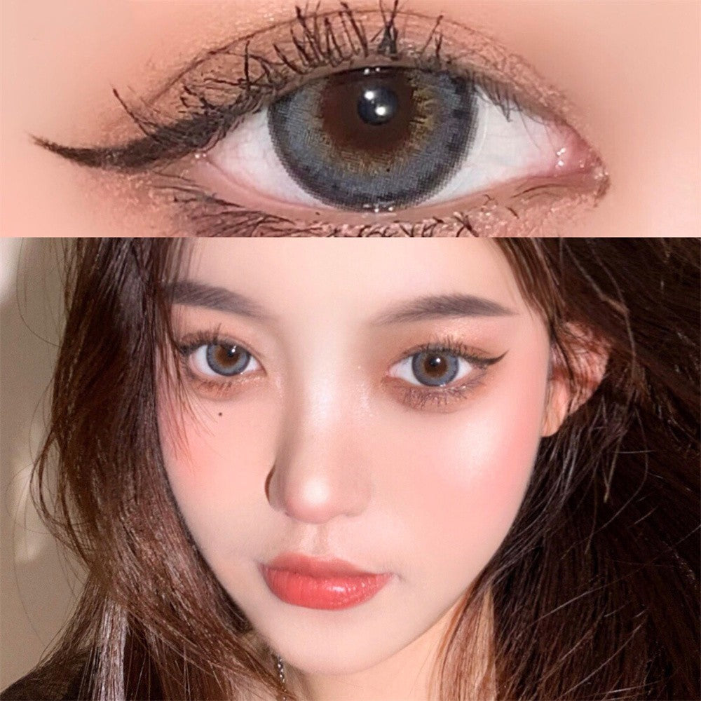 Morningcon Santo ash Colored Contact Lenses For Eyes Half Yearly 2pcs