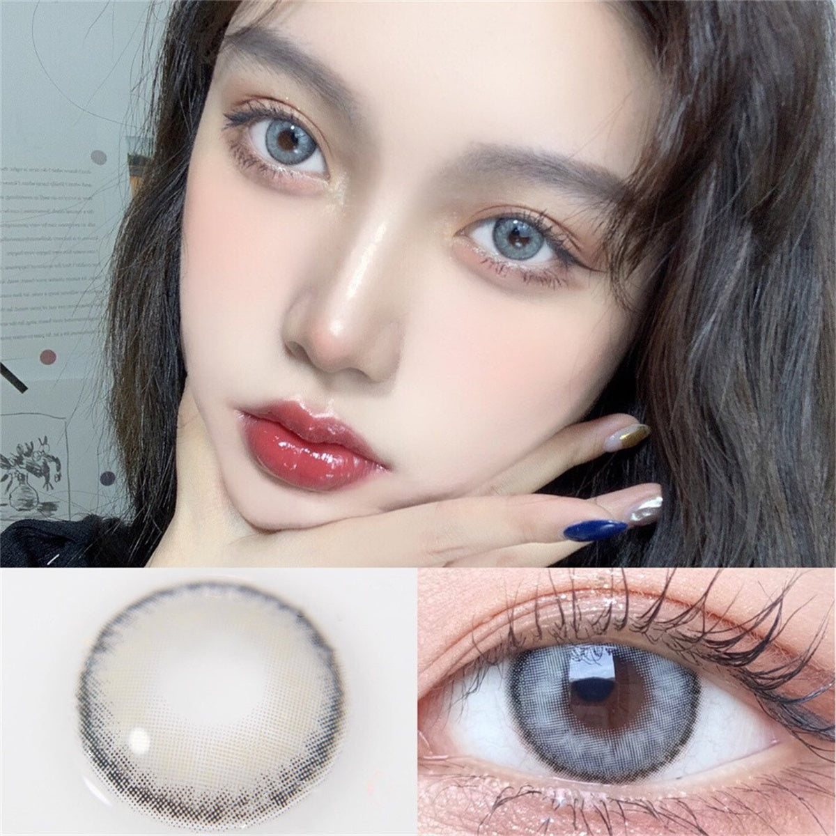 Morningcon Zhili Colored Contact Lenses For Eyes Half Yearly 2pcs