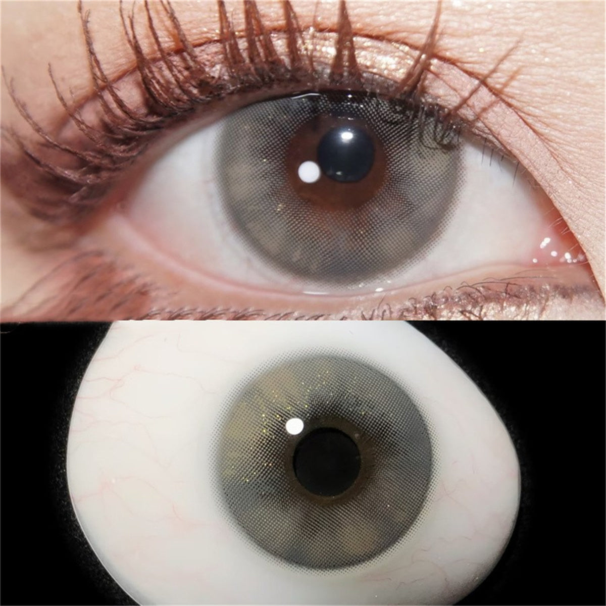 Morningcon Moonlit tea Colored Contact Lenses For Eyes Half Yearly 2pcs