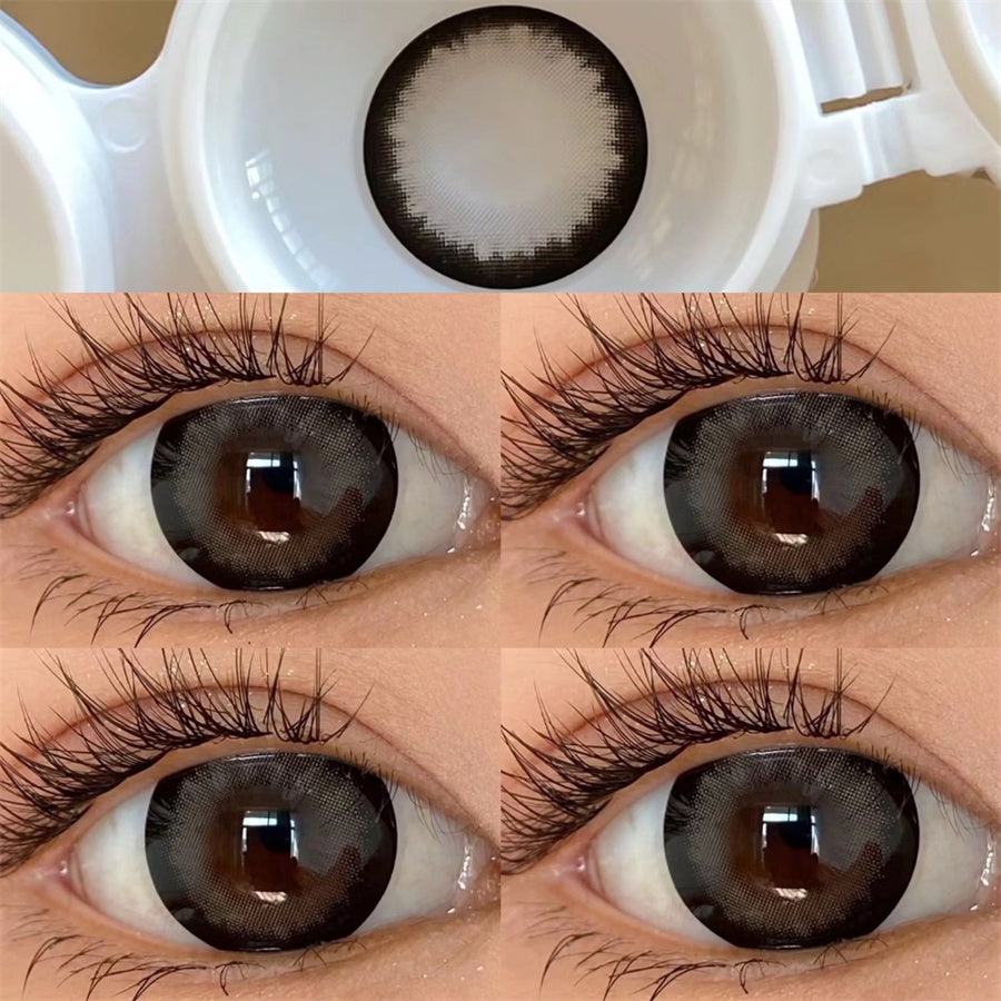 Morningcon Pepper cream cake Colored Contact Lenses For Eyes Half Yearly 2pcs