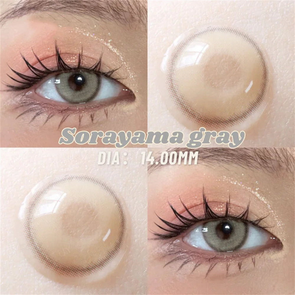Morningcon Empty Mountain base Colored Contact Lenses For Eyes Half Yearly 2pcs