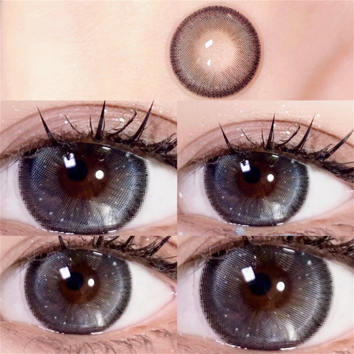 Morningcon Snow of light Colored Contact Lenses For Eyes Half Yearly 2pcs