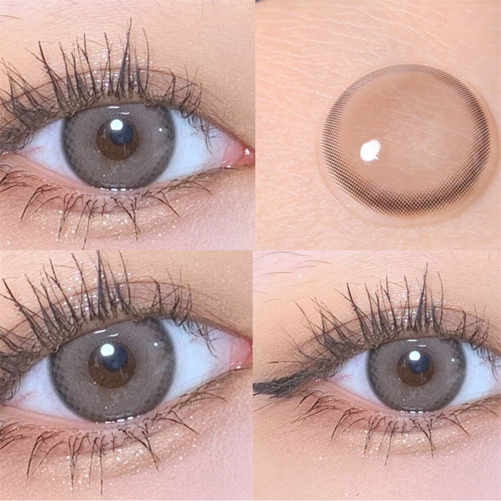 Morningcon Glass beads Colored Contact Lenses For Eyes Half Yearly 2pcs