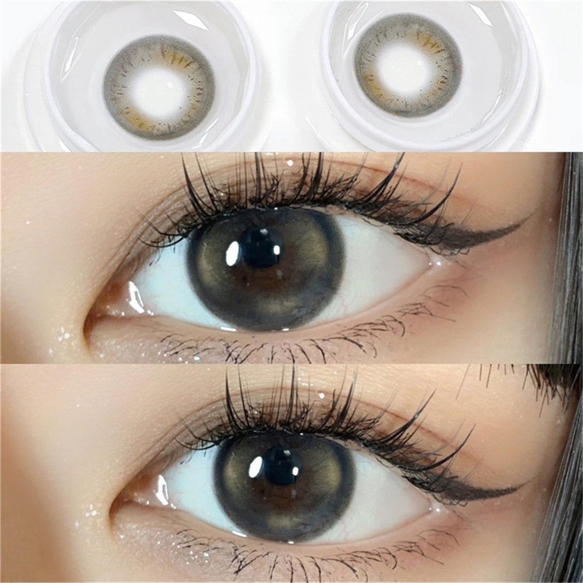 Morningcon Sweet Potato Jelly Colored Contact Lenses For Eyes Half Yearly 2pcs