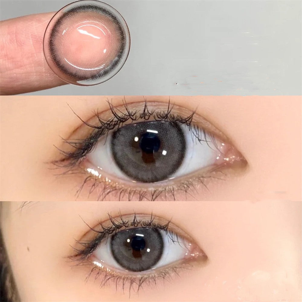 Morningcon lce beads of fog Colored Contact Lenses For Eyes Half Yearly 2pcs