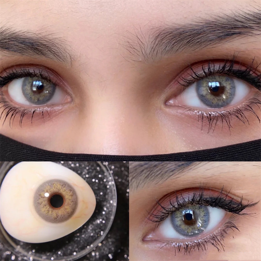 Morningcon Russian girl Colored Contact Lenses For Eyes Half Yearly 2pcs