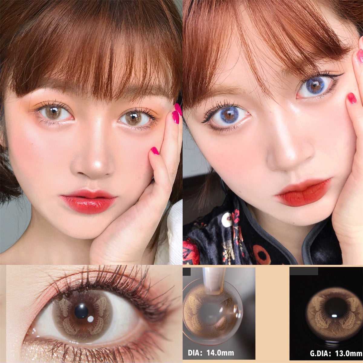 Morningcon Cryptopteryx Colored Contact Lenses For Eyes Half Yearly 2pcs