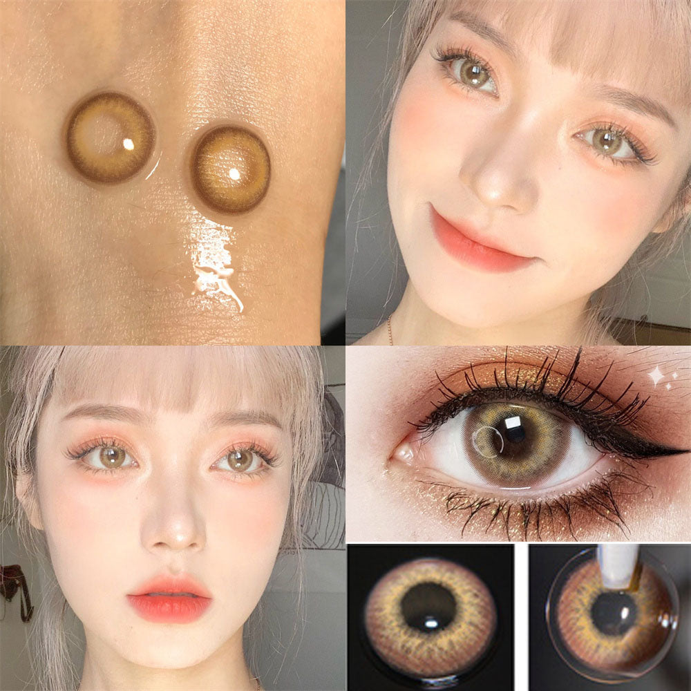 Morningcon Mermaid Tears Colored Contact Lenses For Eyes Half Yearly 2pcs