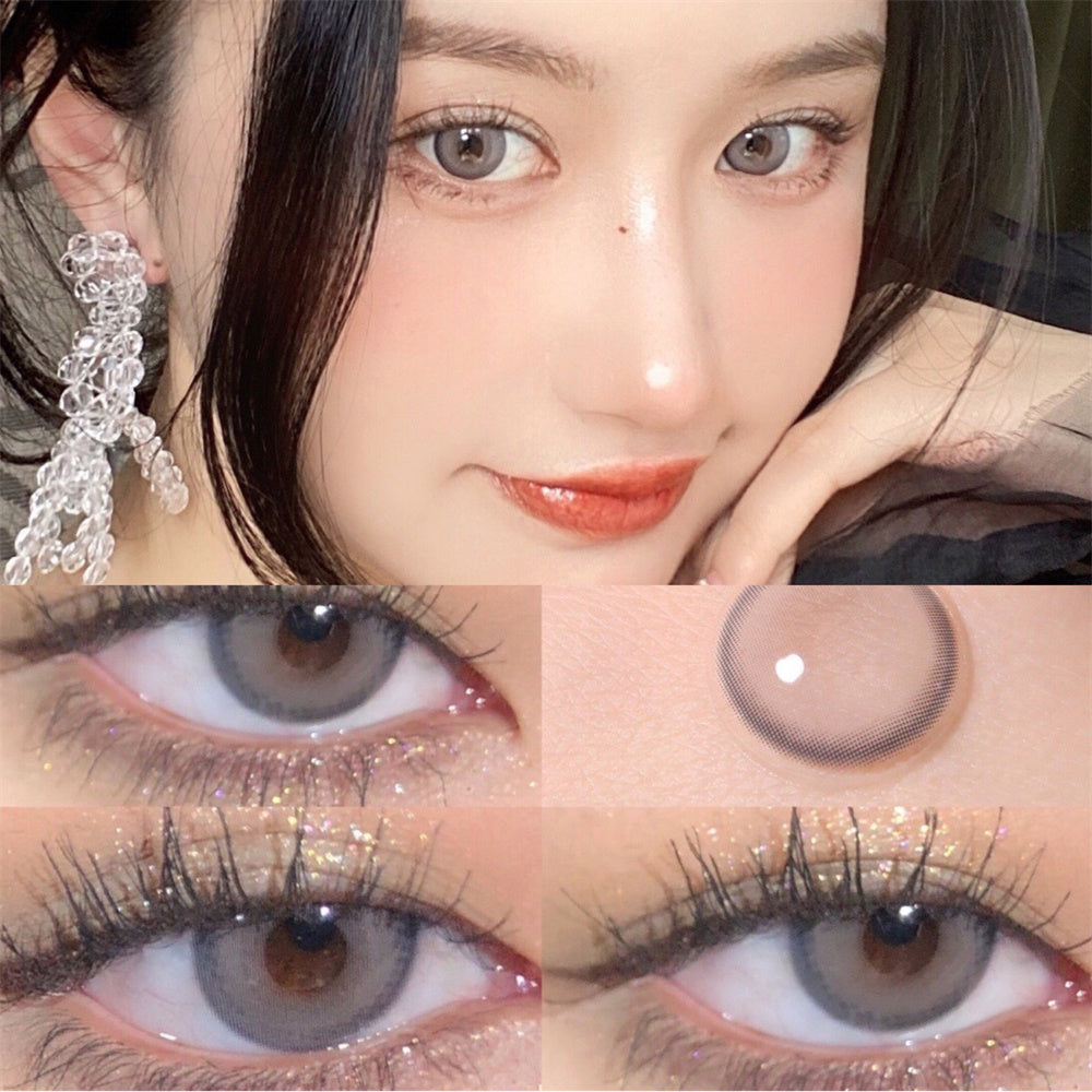 Morningcon Glass beads Colored Contact Lenses For Eyes Half Yearly 2pcs