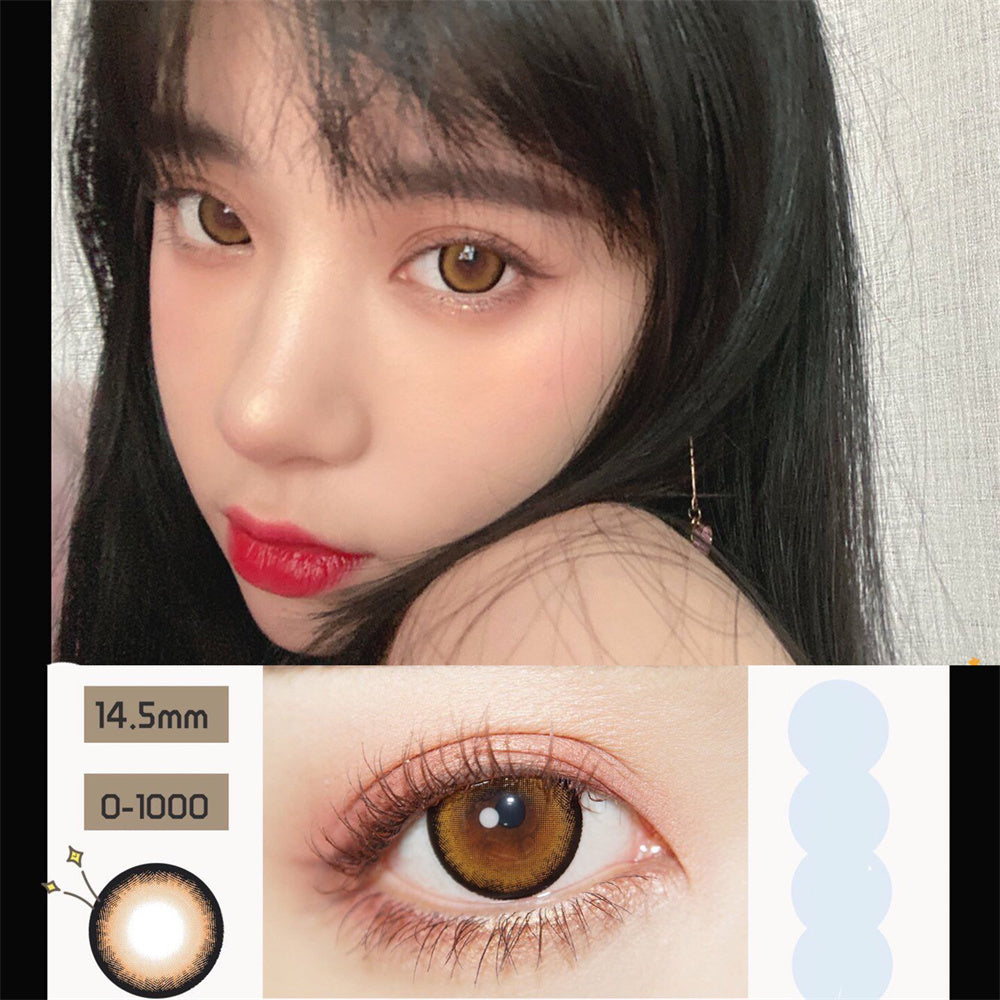 Morningcon Holy Deer Colored Contact Lenses For Eyes Half Yearly 2pcs