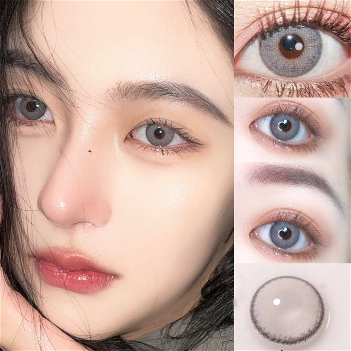 Morningcon Dubai Brown Colored Contact Lenses For Eyes Half Yearly 2pcs