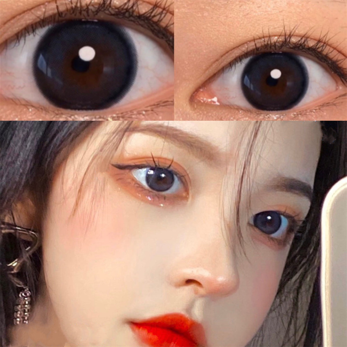 Morningcon Glass Whale Colored Contact Lenses For Eyes Half Yearly 2pcs