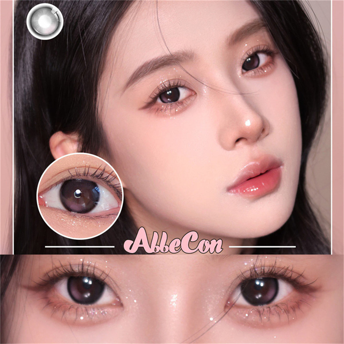 Morningcon Little Blush Colored Contact Lenses For Eyes Half Yearly 2pcs