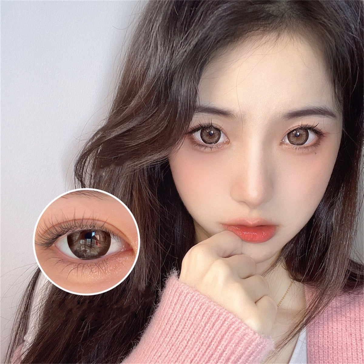 Morningcon Cocoa Creamer Colored Contact Lenses For Eyes Half Yearly 2pcs