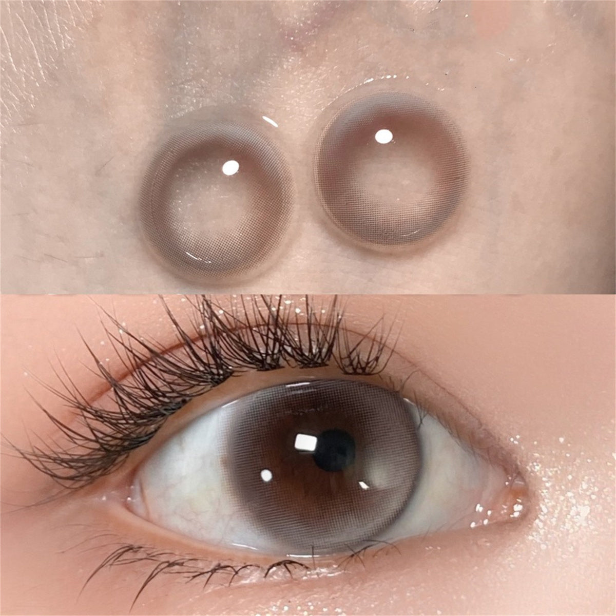Morningcon Bubbles Colored Contact Lenses For Eyes Half Yearly 2pcs
