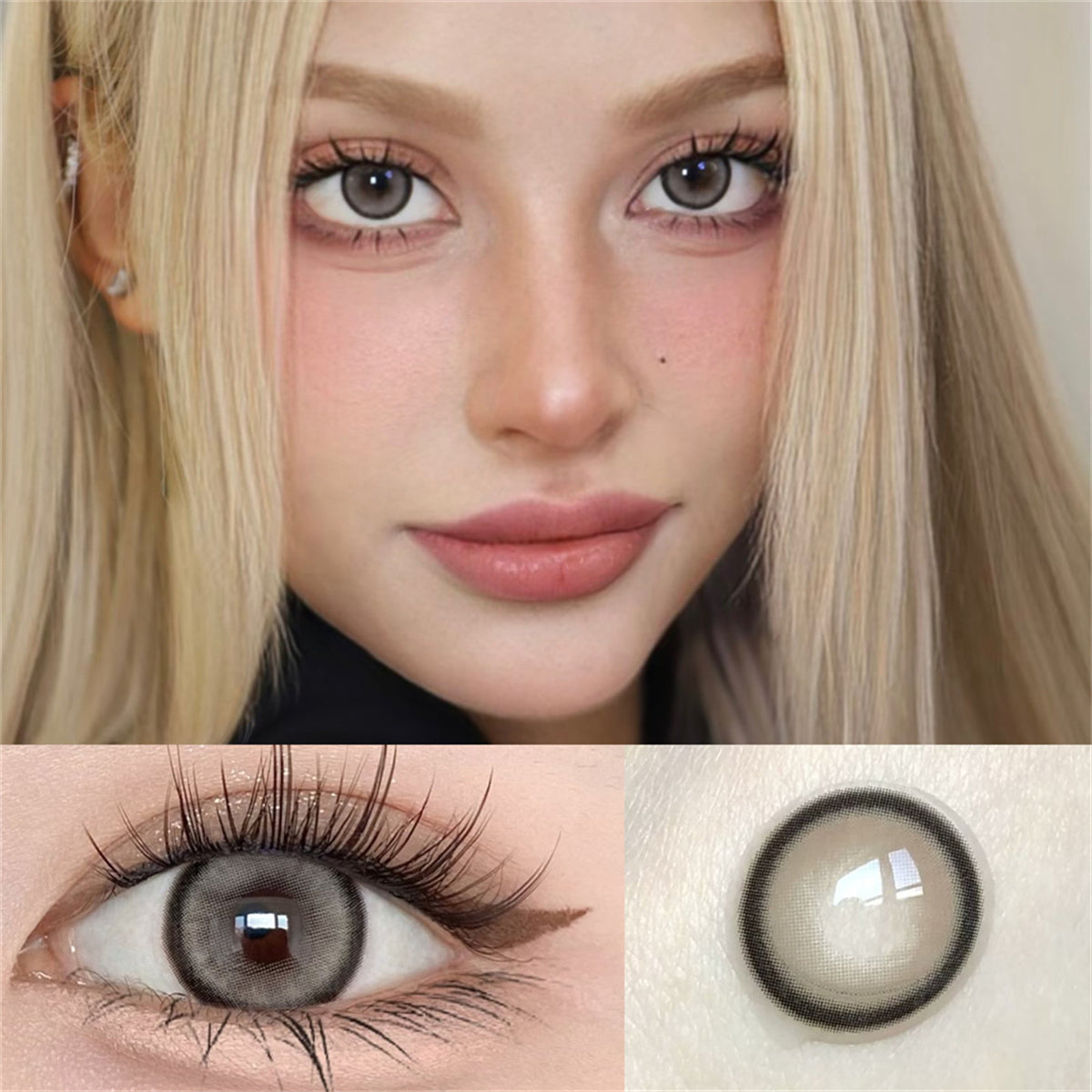 Morningcon Kim Rimi Colored Contact Lenses For Eyes Half Yearly 2pcs