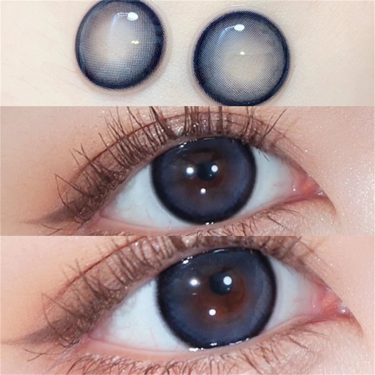 Morningcon Devil Fish Colored Contact Lenses For Eyes Half Yearly 2pcs