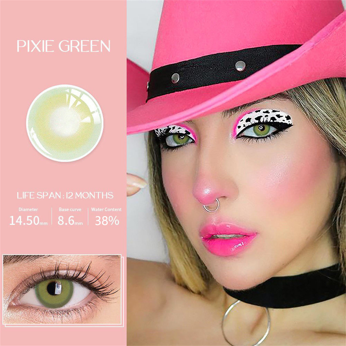 Morningcon pixie Colored Contact Lenses For Eyes Half Yearly 2pcs