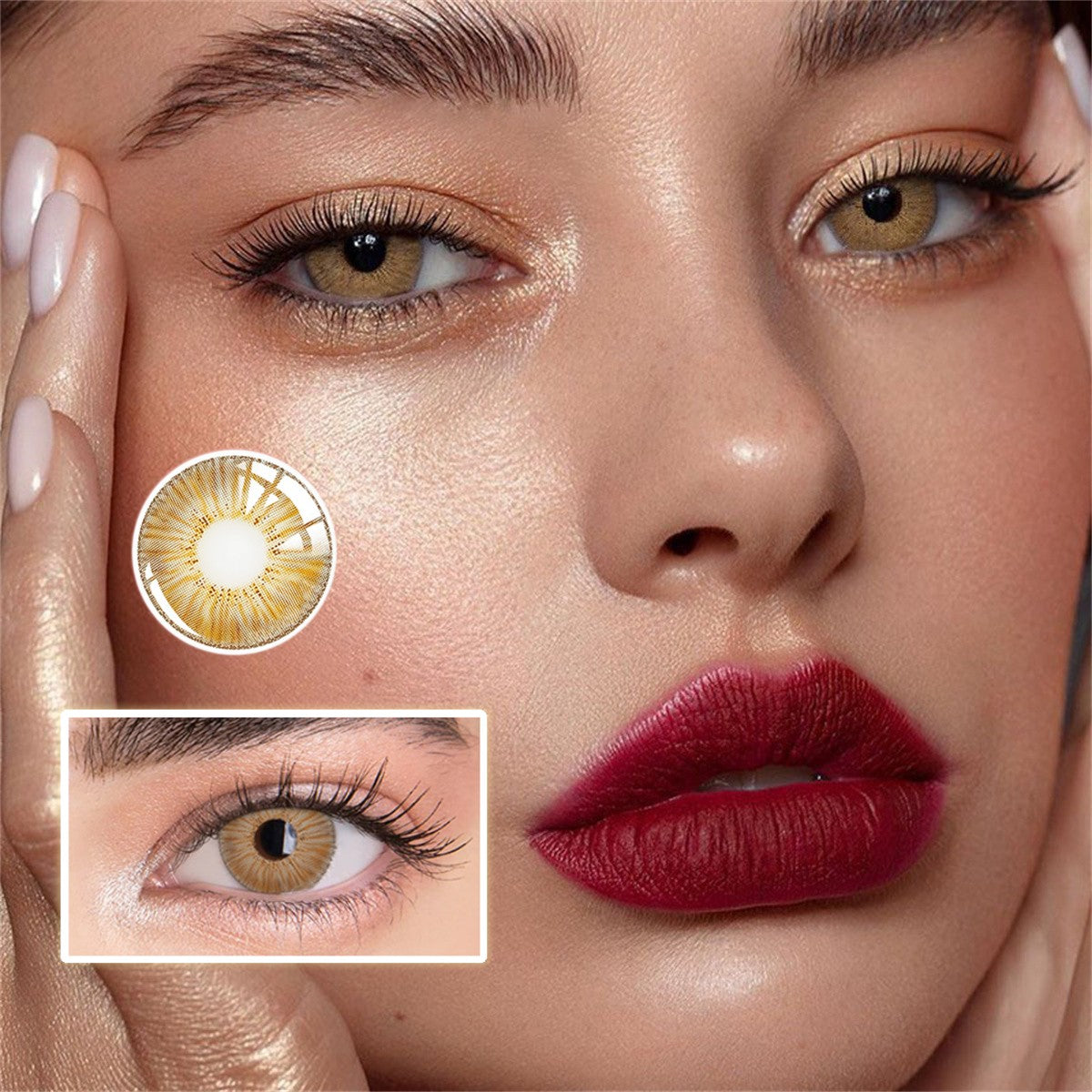Morningcon New yourk Colored Contact Lenses For Eyes Half Yearly 2pcs