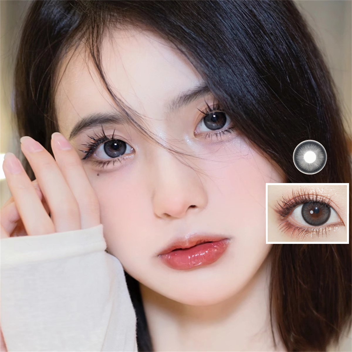 Morningcon Yuan Qi stewed eggs Colored Contact Lenses For Eyes Half Yearly 2pcs