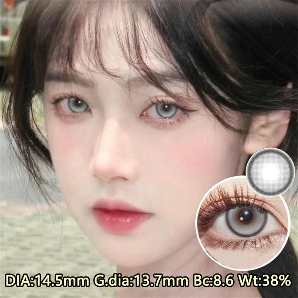 Morningcon Milk-flavored pearls Colored Contact Lenses For Eyes Half Yearly 2pcs