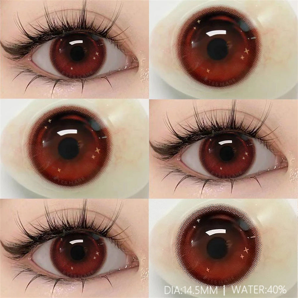 Morningcon Cranky tomatoes Colored Contact Lenses For Eyes Half Yearly 2pcs