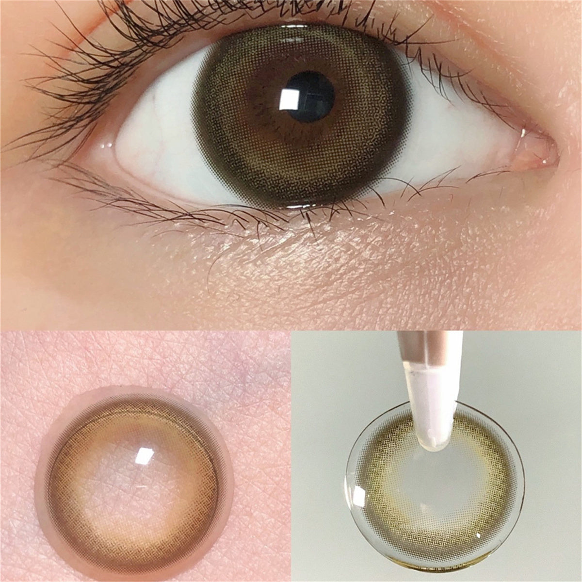Morningcon Honeydew melon jelly Colored Contact Lenses For Eyes Half Yearly 2pcs